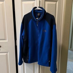 Men’s North Face Fleece Jacket - Blue, Size L